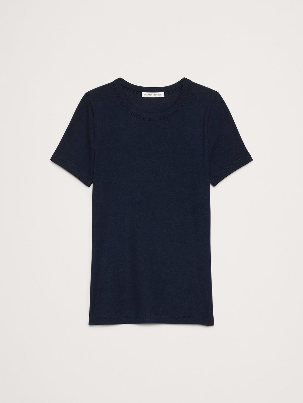 Ribbed Baby T-Shirt - Navy Blue Rib