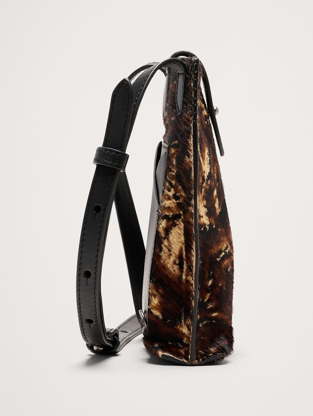 Crossbody Pouch - Pony Brown Calf Hair Leather