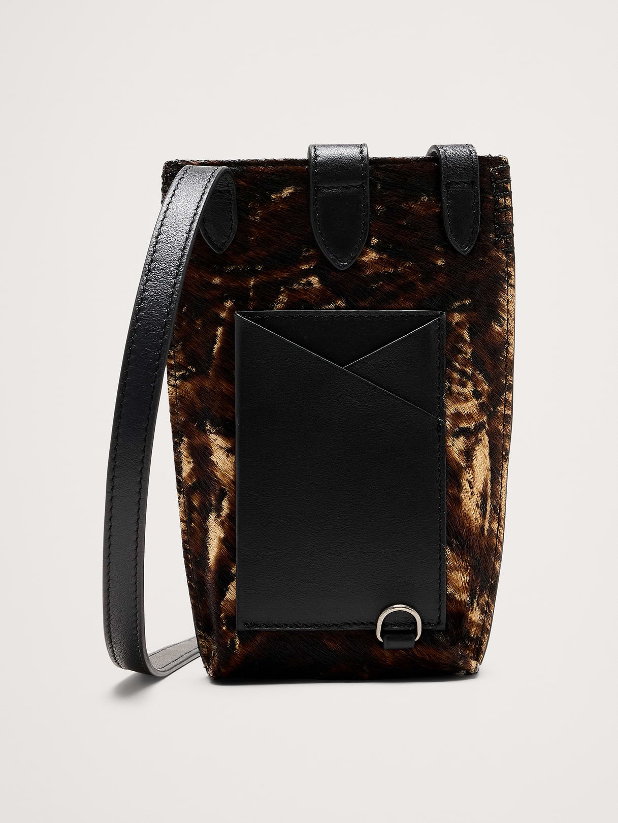 Crossbody Pouch - Pony Brown Calf Hair Leather