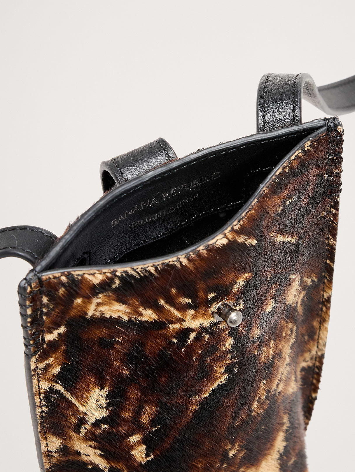 Crossbody Pouch - Pony Brown Calf Hair Leather