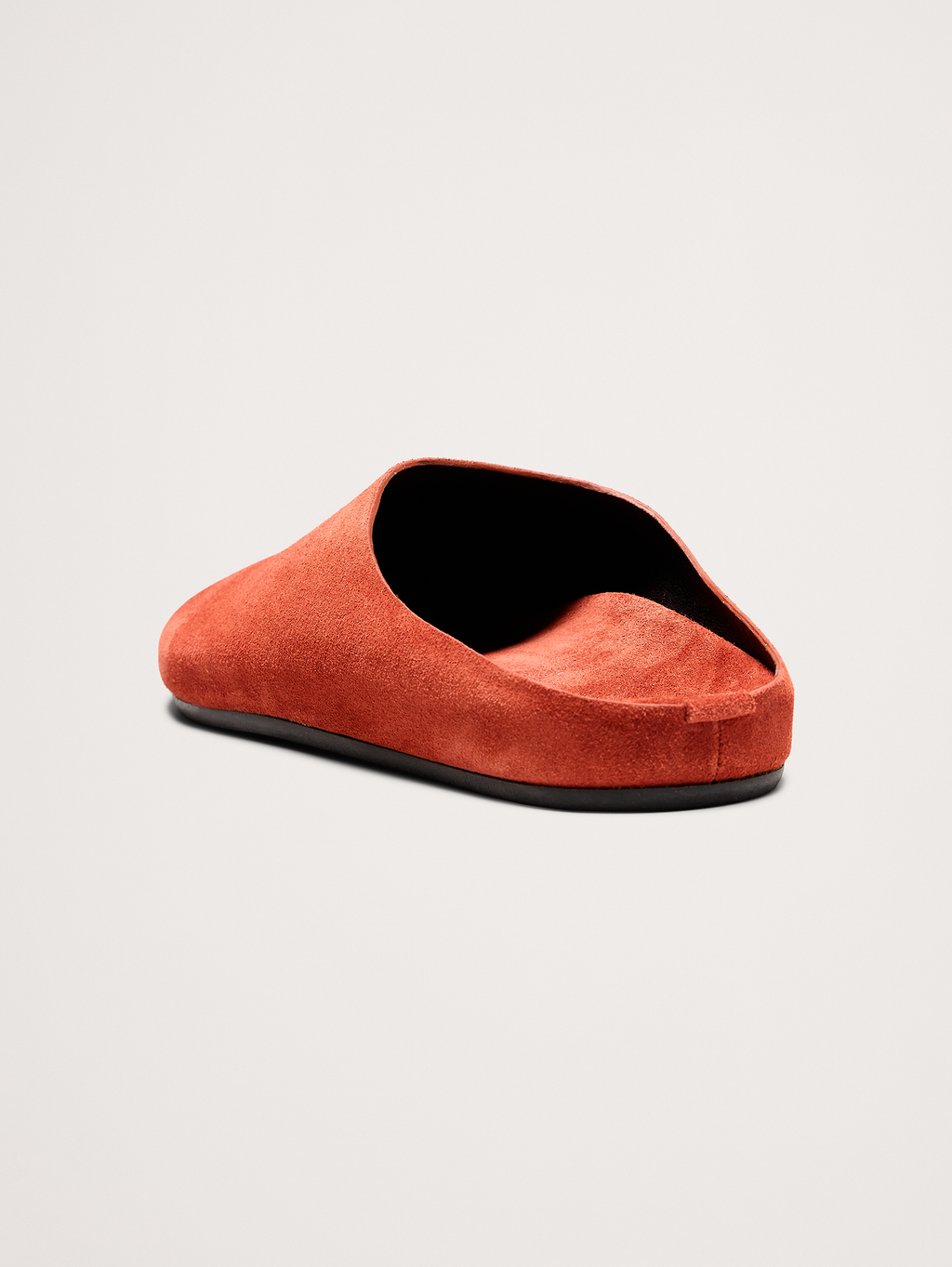 Leather Essential Clog - Brick Red Suede