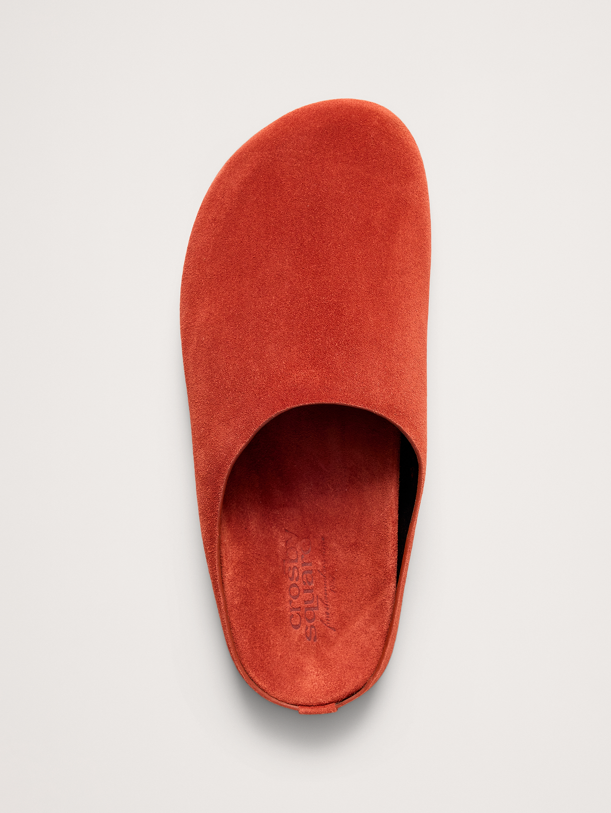Leather Essential Clog - Brick Red Suede