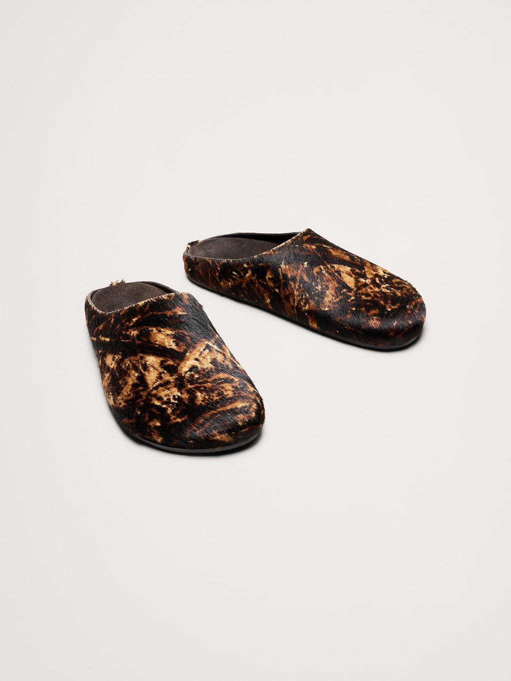 Leather Essential Clog - Printed Haircalf Leather