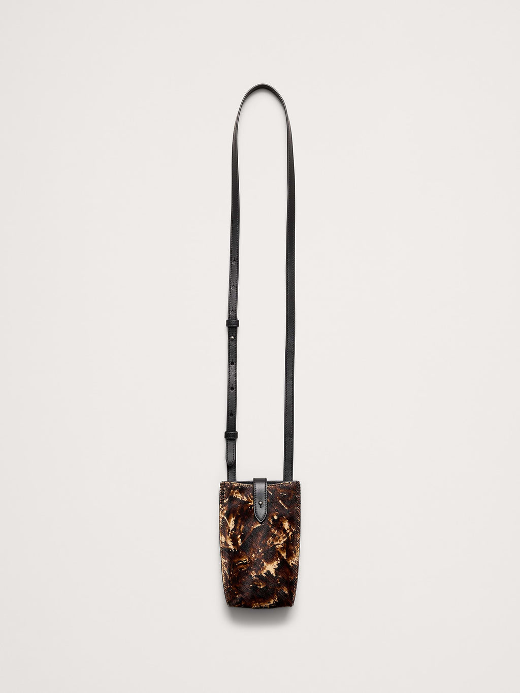Crossbody Pouch - Pony Brown Calf Hair Leather