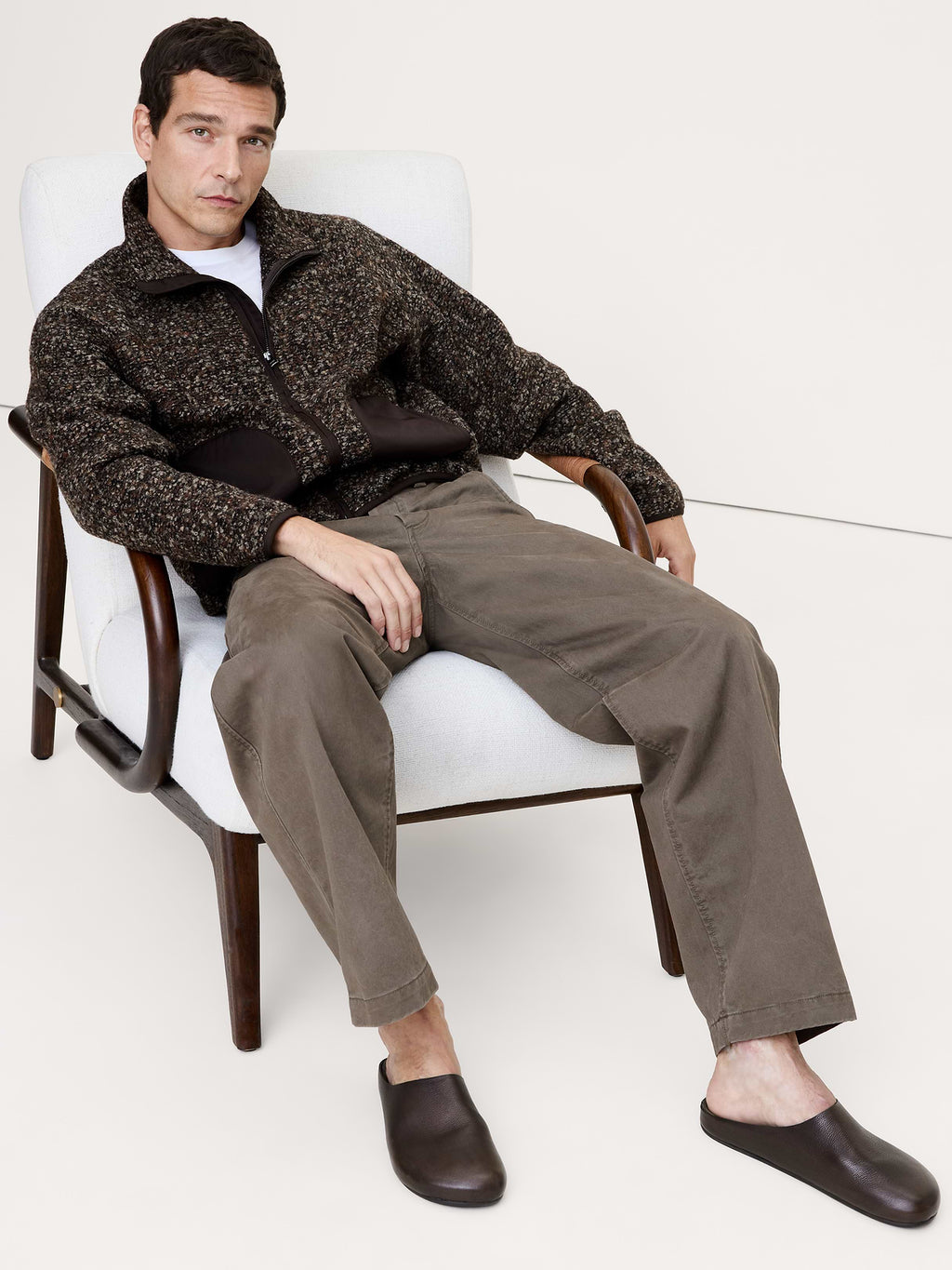 Leather Clog - Dark Brown Leather