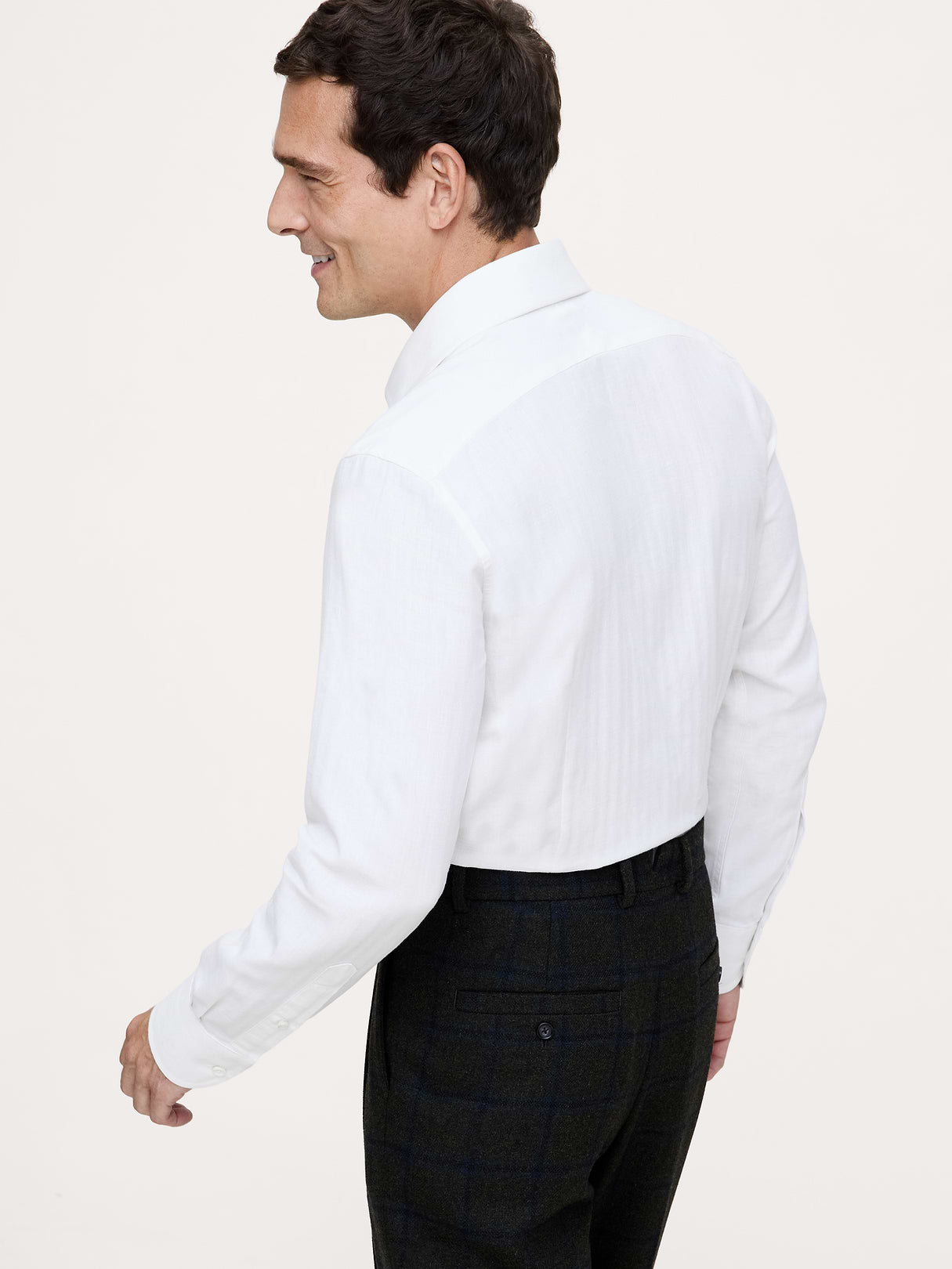 Slim-Fit Cotton-Cashmere Dress Shirt - Ivory