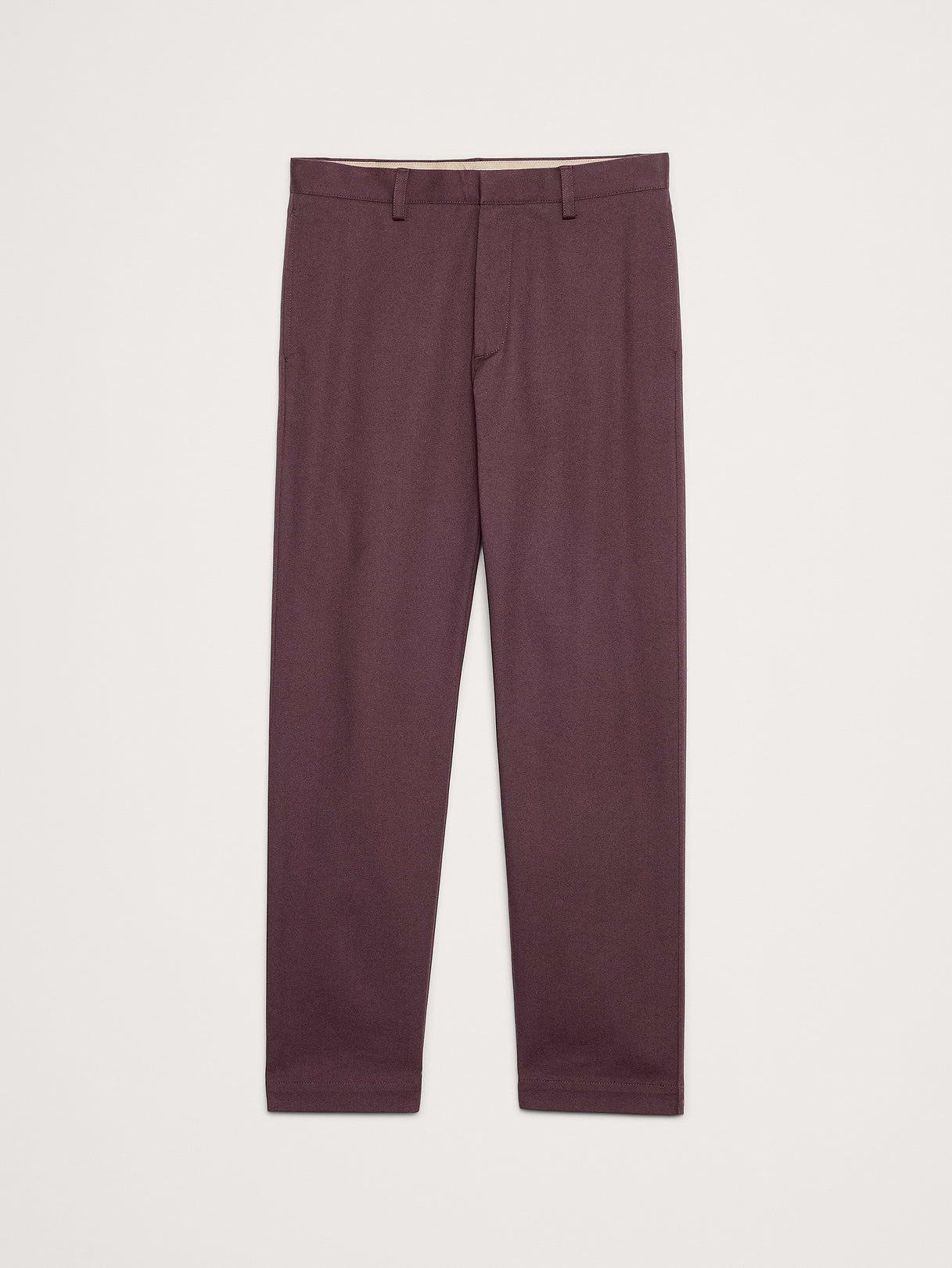 Straight Italian-Stretch Chino - Purple Plum