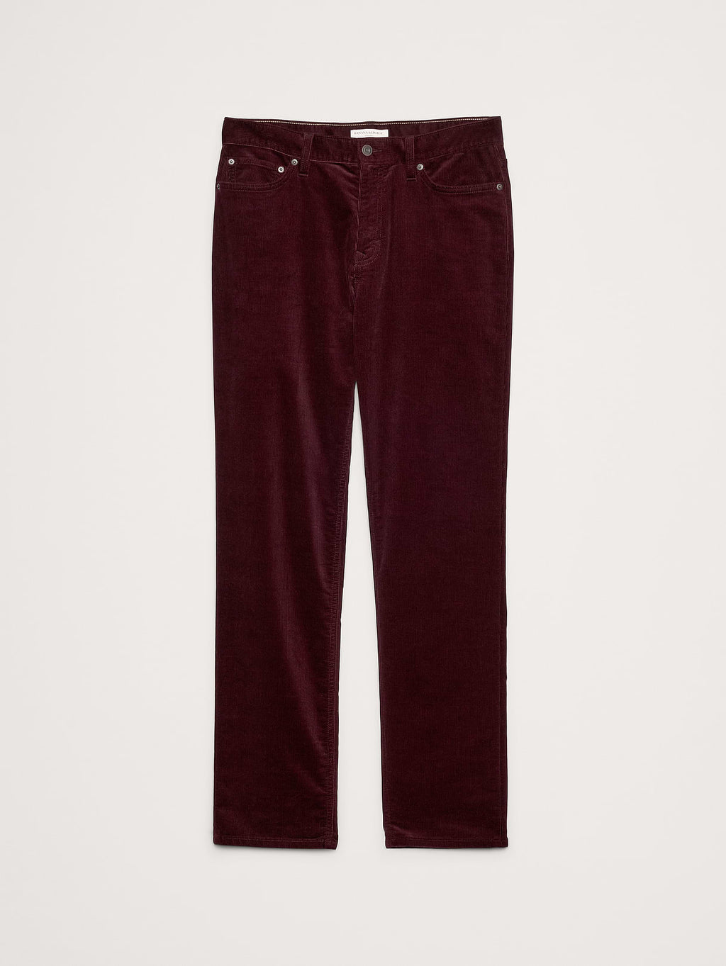 Straight Stretch-Corduroy Traveler Pant - Burgundy Red