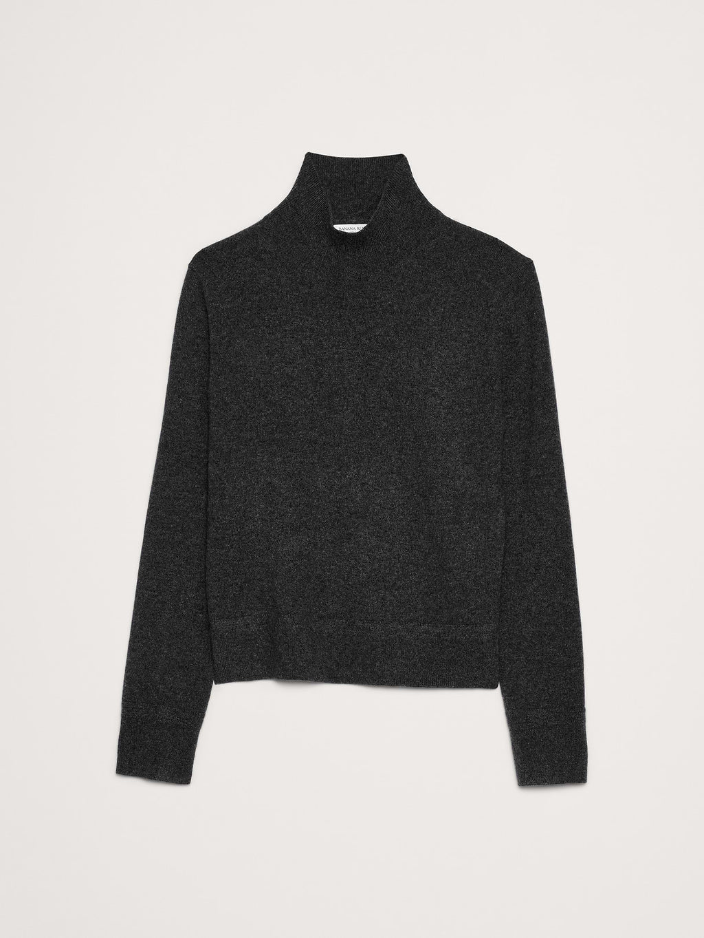 Cashmere Turtleneck Sweater - Charcoal Gray