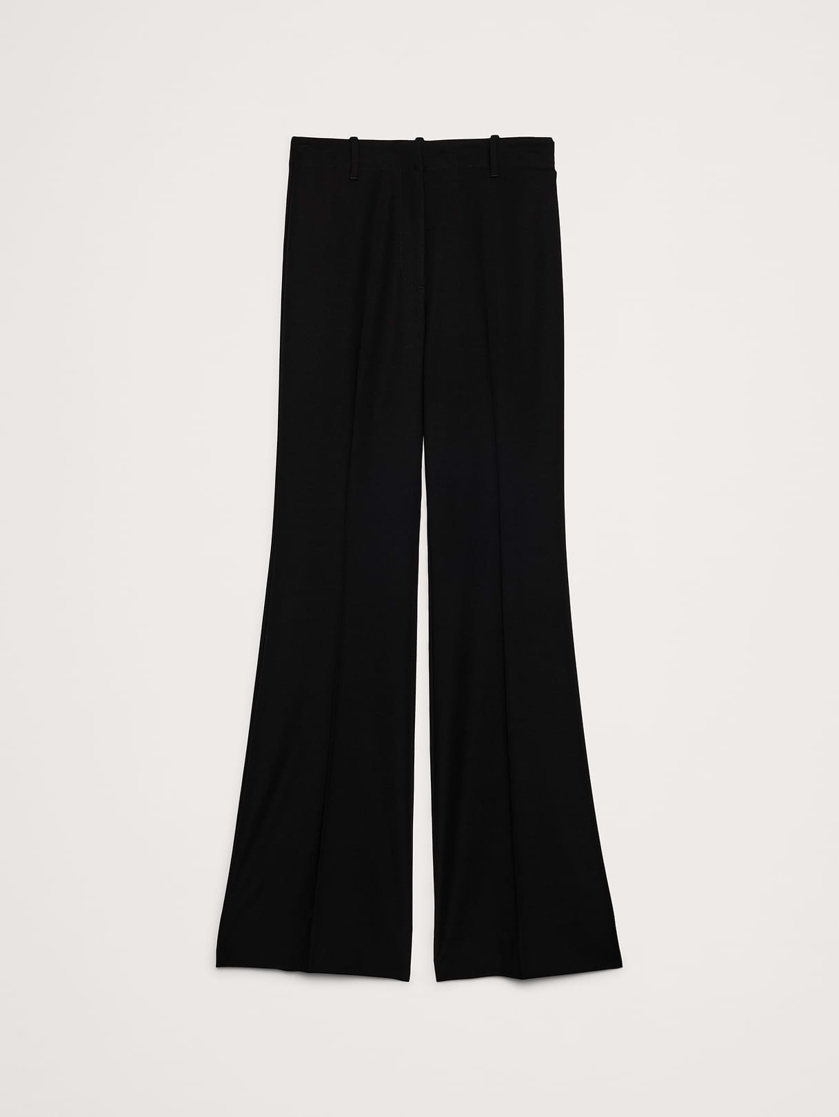 High-Rise Modern Flare City Stretch Pant - Black