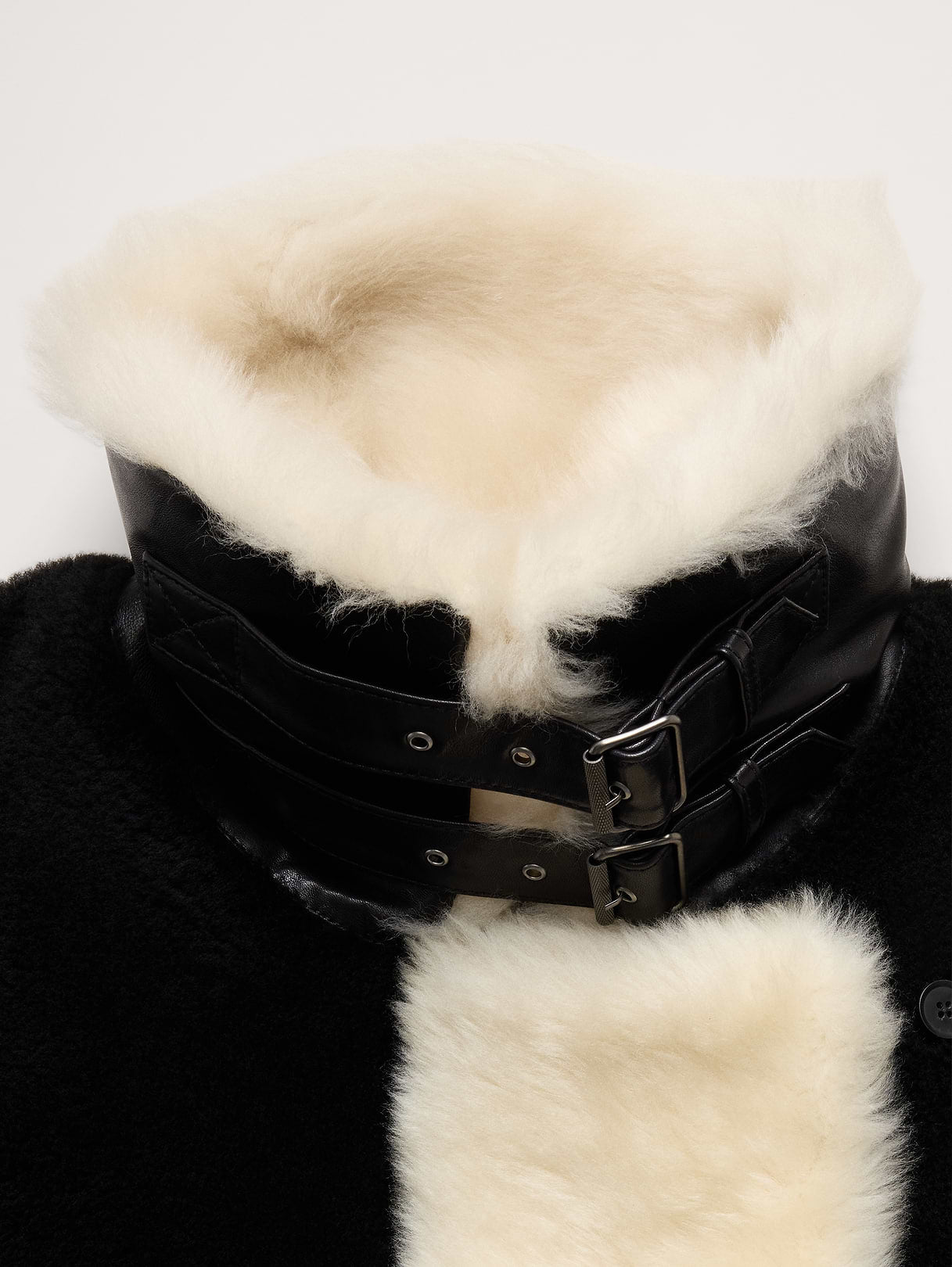 Shearling Jacket - Black & White