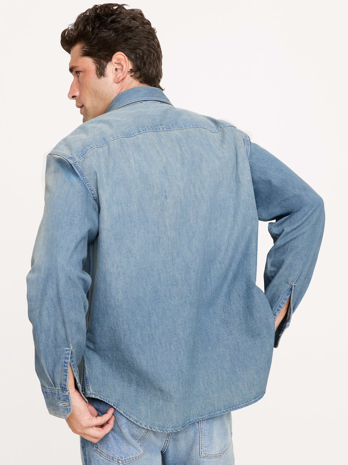 Relaxed-Fit Denim Shirt - Medium Blue