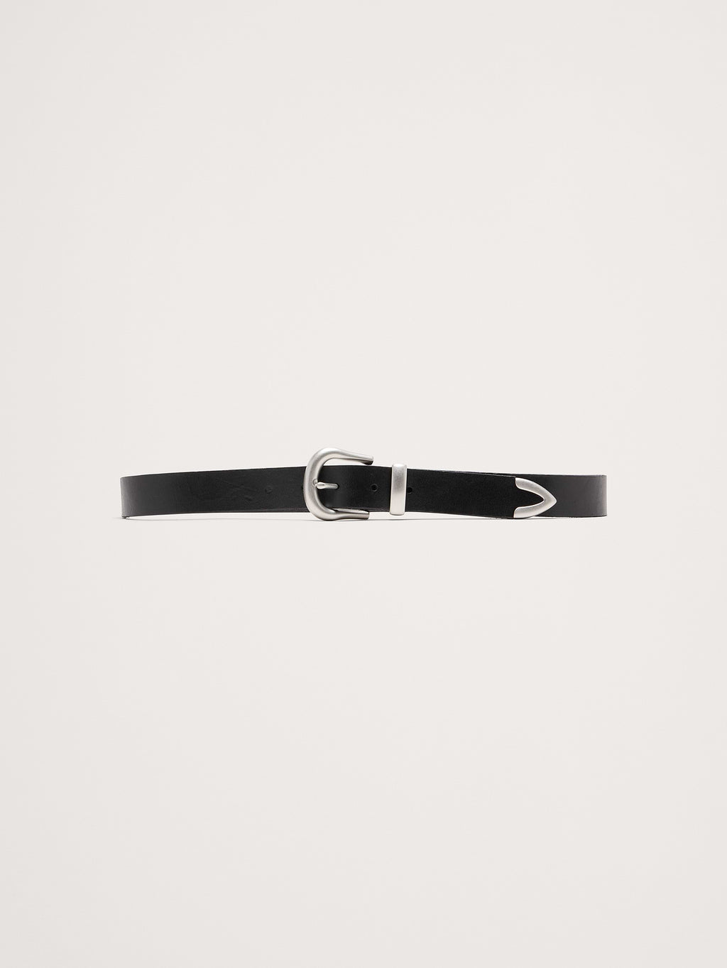 Western Leather Belt - Black