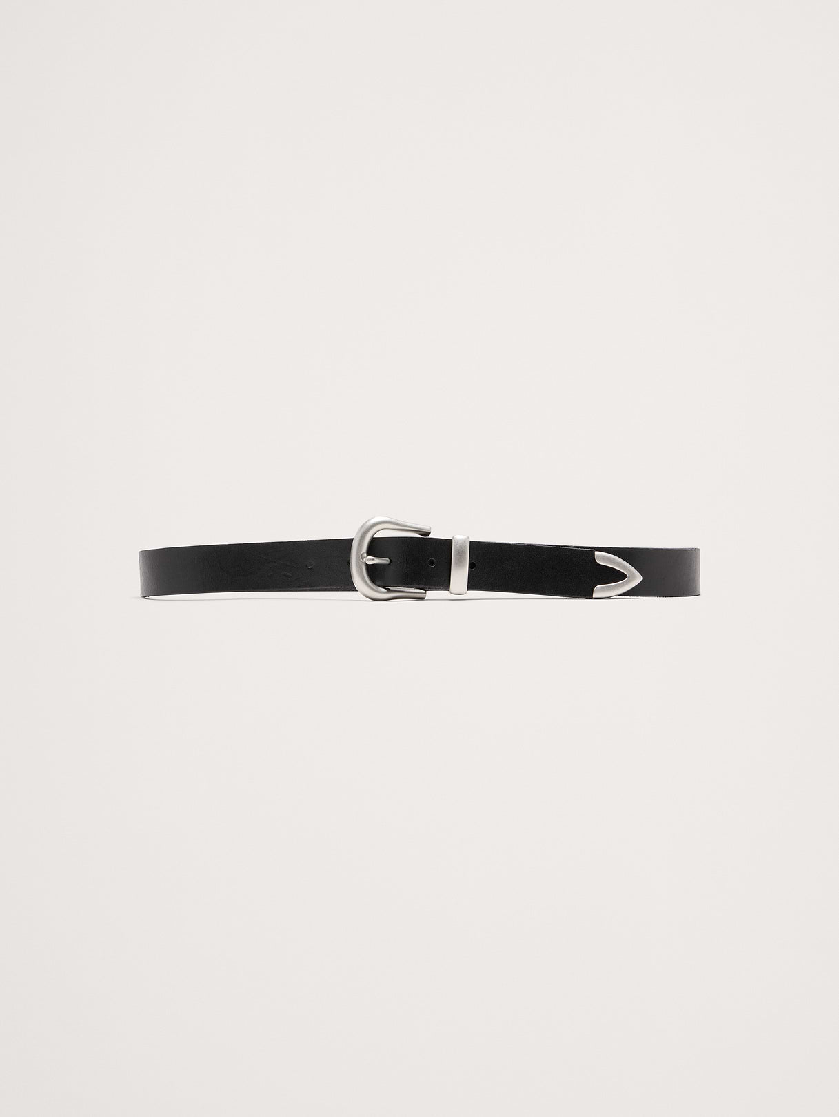 Western Leather Belt - Black