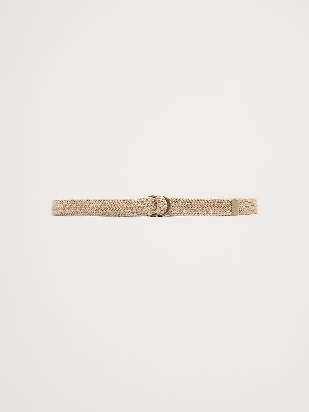 Braided Cotton Belt - Natural Beige