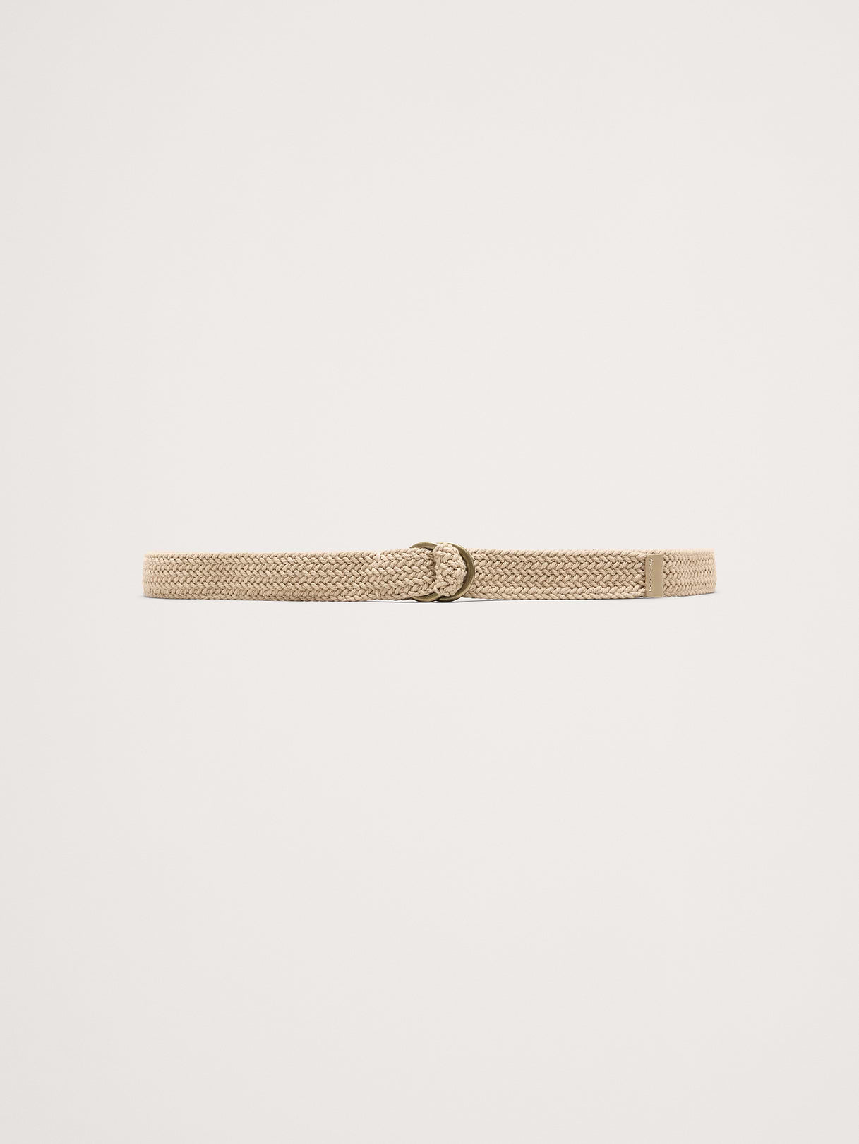Braided Cotton Belt - Natural Beige
