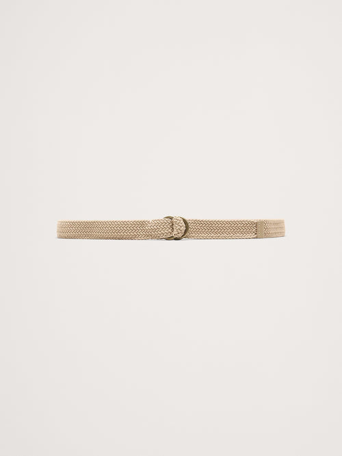 Braided Cotton Belt - Natural Beige