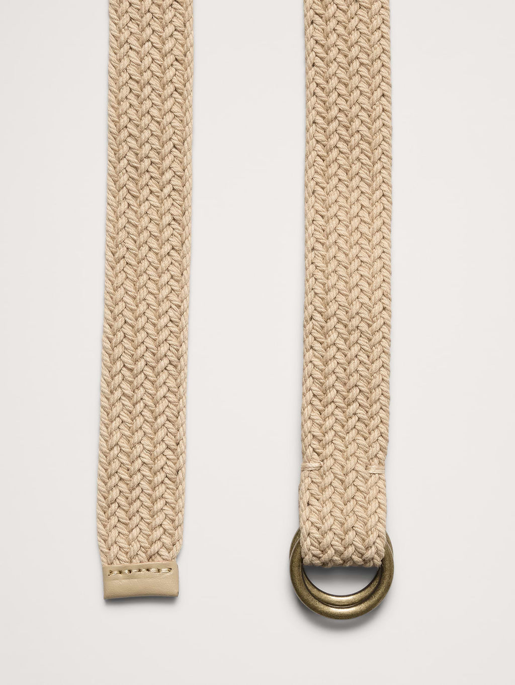 Braided Cotton Belt - Natural Beige
