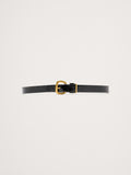 Patent Leather Knotted Belt - Black