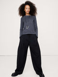 Vintage Cotton Long-Sleeve T-Shirt - Coal Black