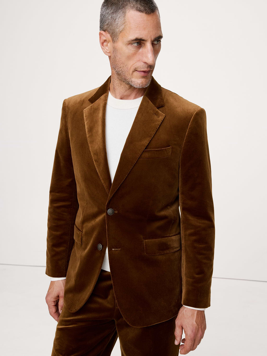 Velvet Blazer - Hazel Gaze Brown