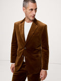 Velvet Blazer - Hazel Gaze Brown