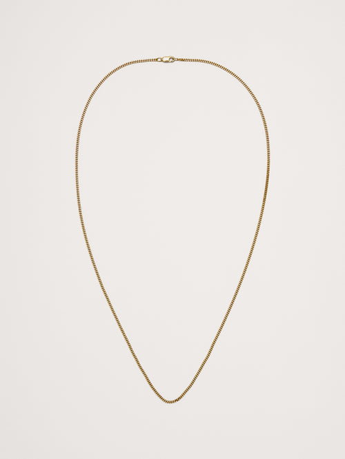 2mm Gold Vermeil Cuban Chain Necklace by Miansai - Gold