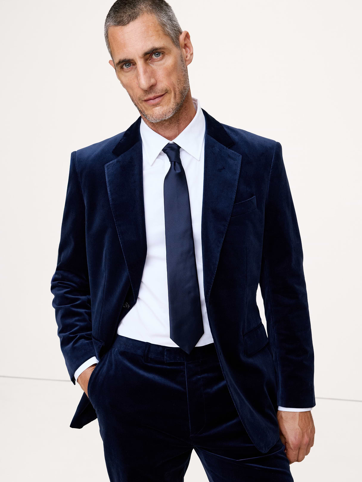 Velvet Blazer - Horizon Blue