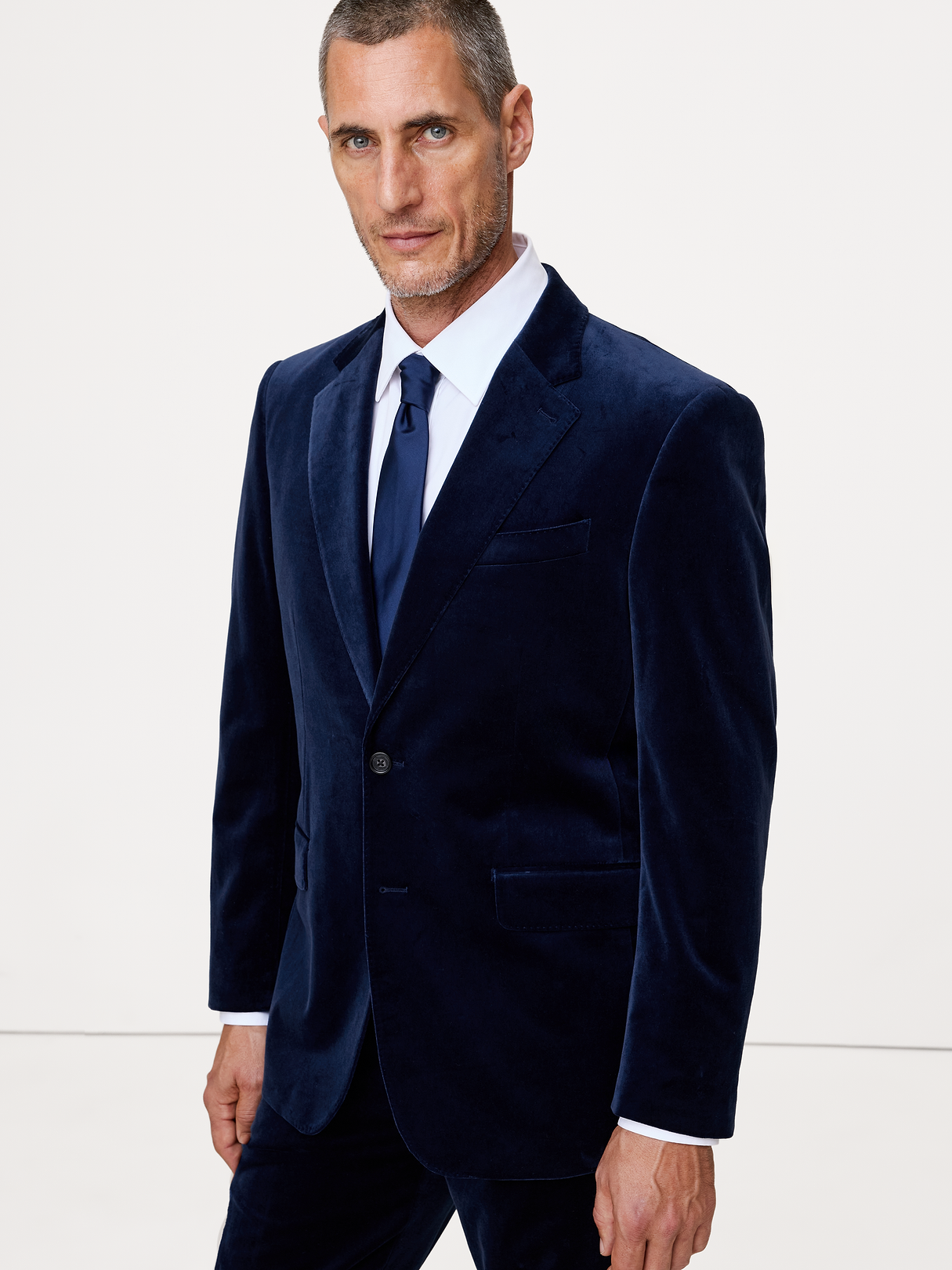 Velvet Blazer - Horizon Blue