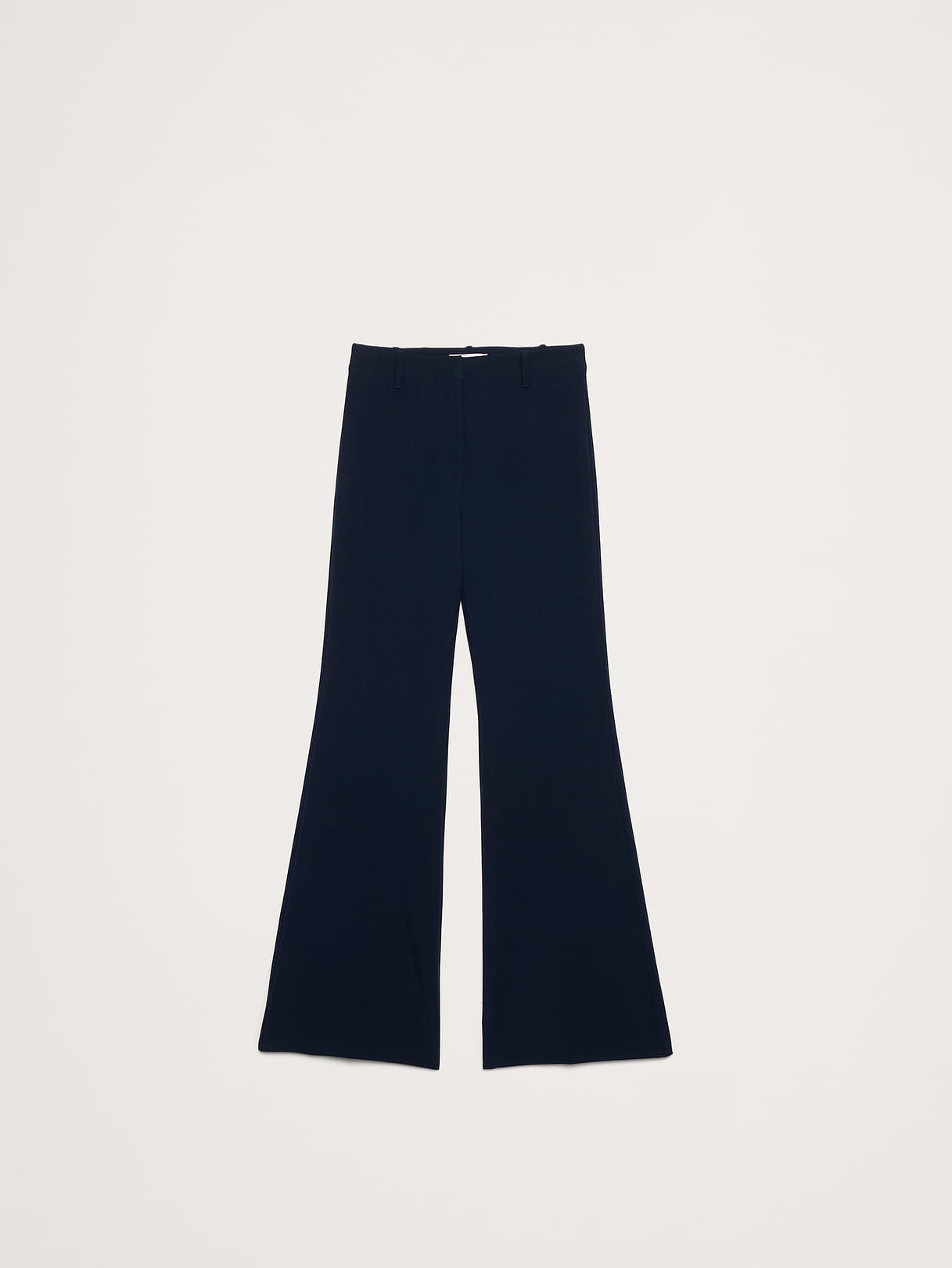 High-Rise Modern Flare City Stretch Pant - Navy Blue