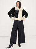 Shearling Jacket - Black & White