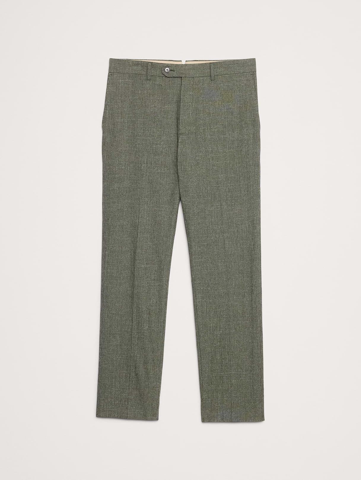 Slim Wrinkle-Resistant Dress Pant - Green