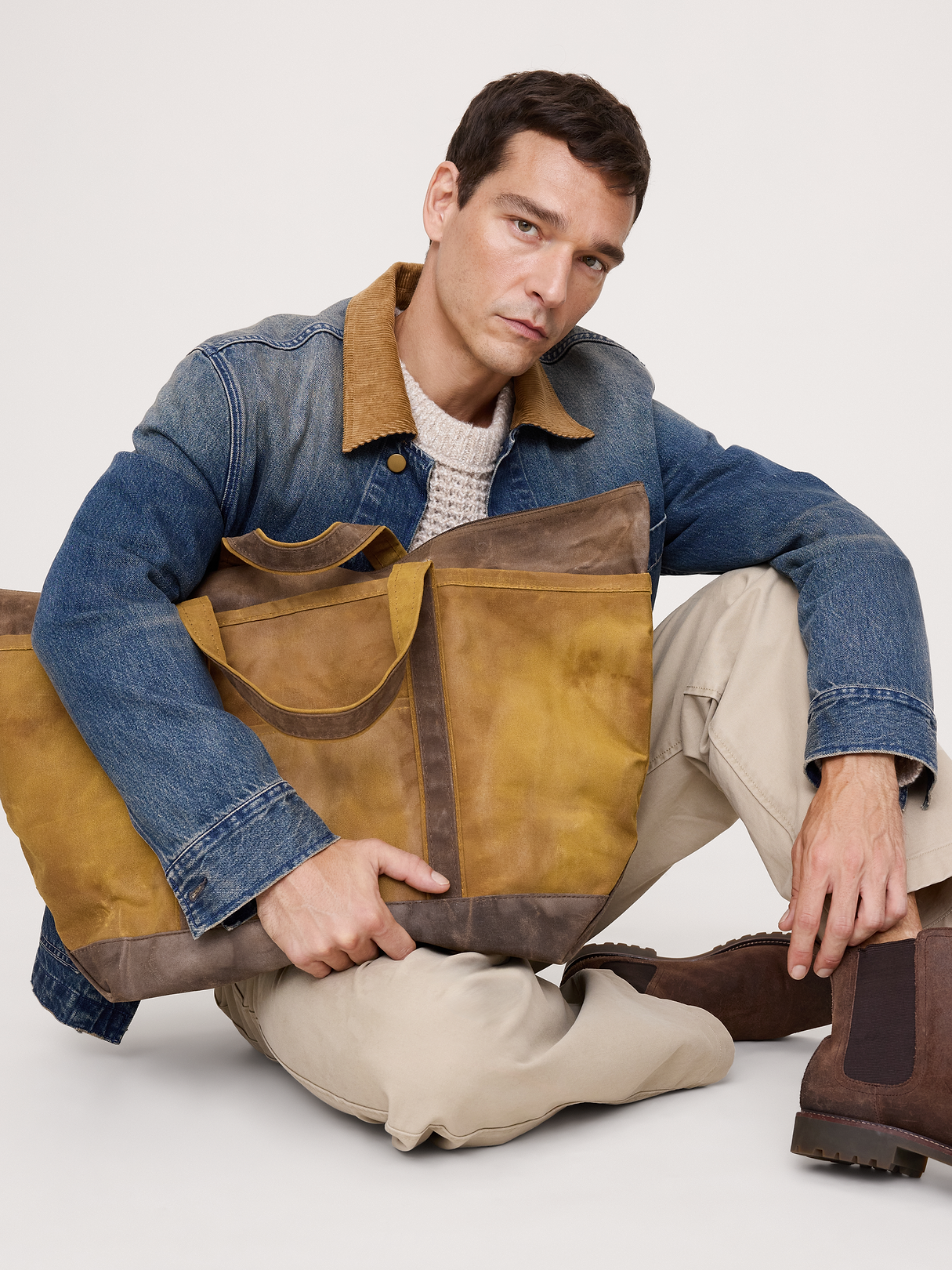 Waxed Canvas Tote by CB Station - Tan
