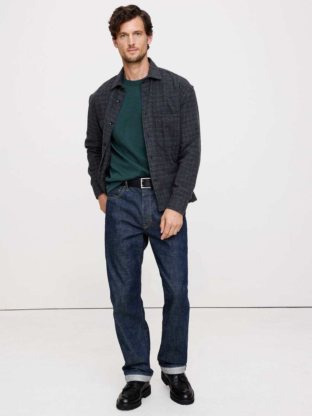 Slub Double-Knit Crew-Neck T-Shirt - Storm Slate Green