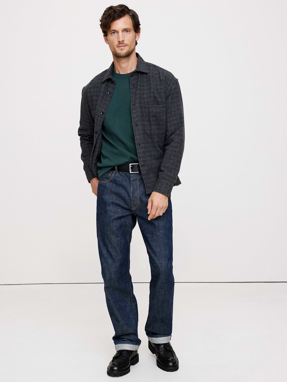 Slub Double-Knit Crew-Neck T-Shirt - Storm Slate Green
