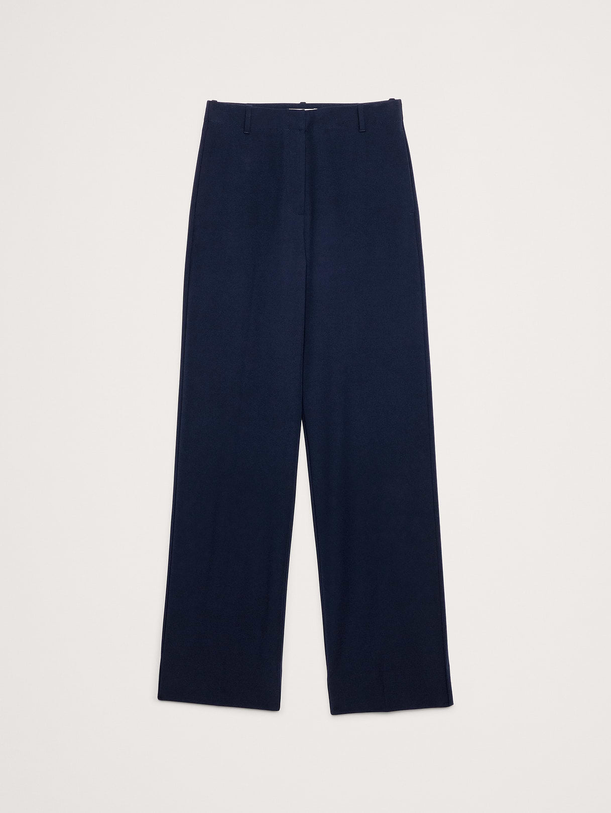 Ultra High-Rise Modern Straight City Stretch Pant - Navy Blue