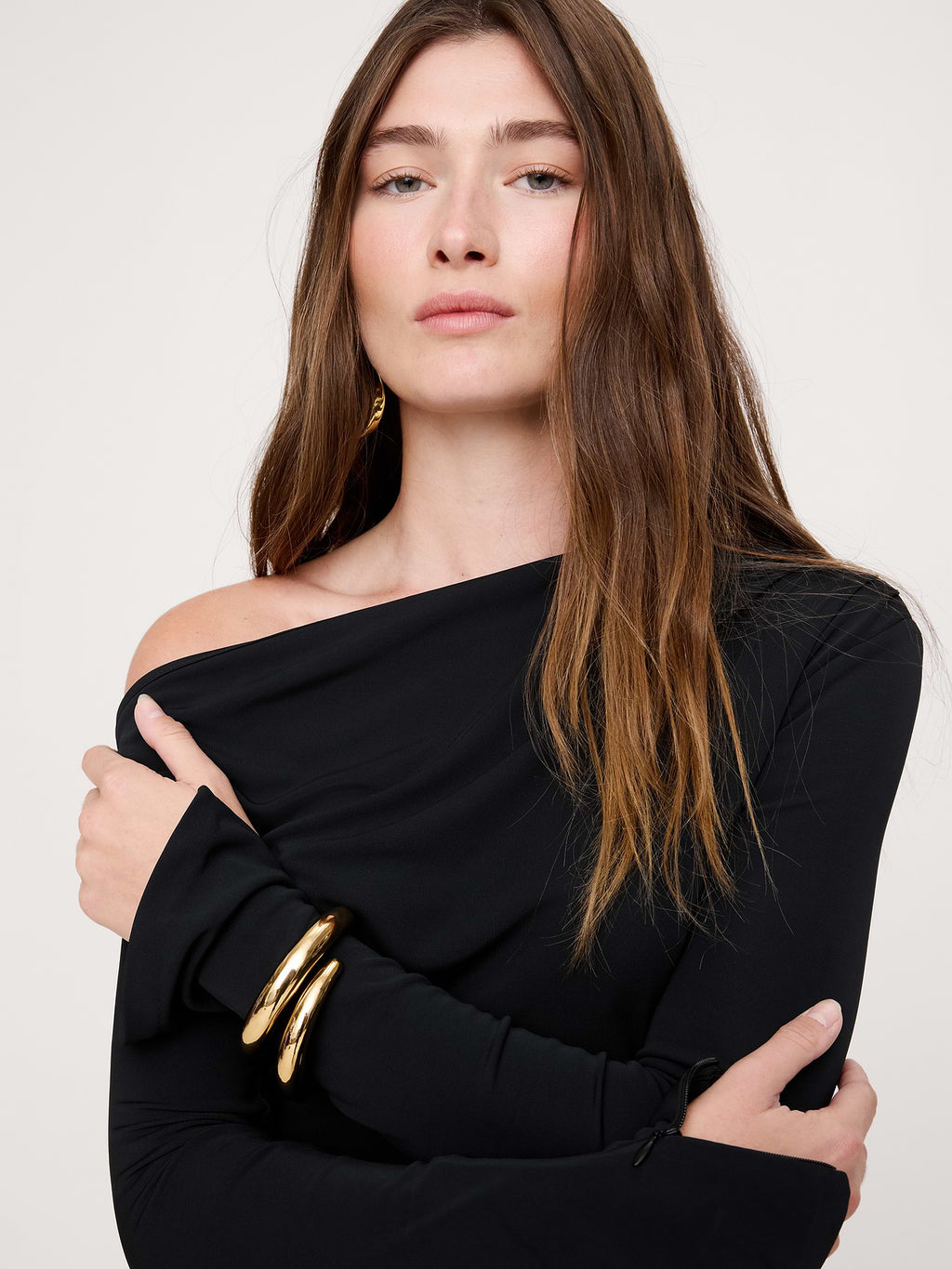 Matte Jersey Open Back Maxi Dress - Black