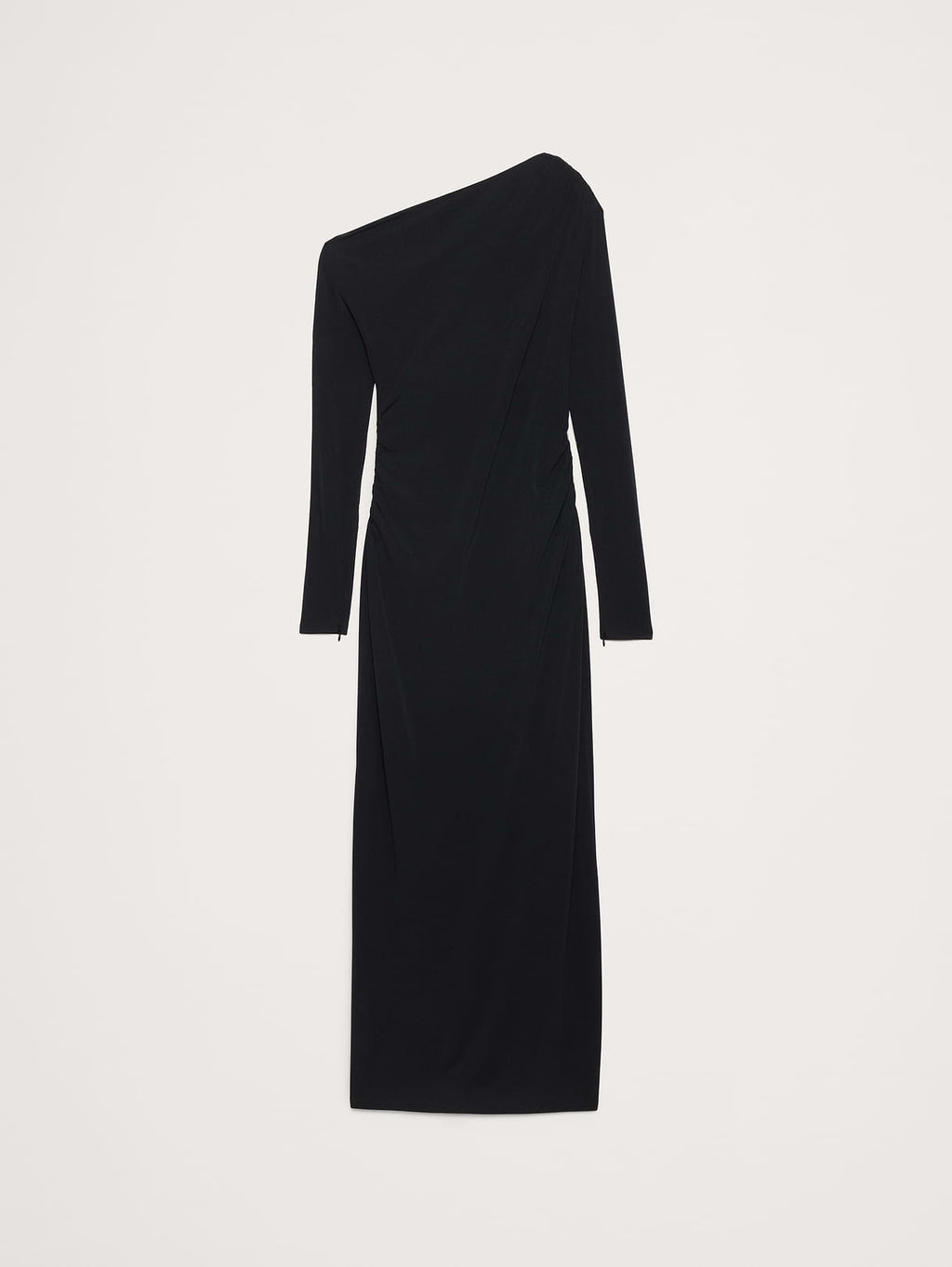 Matte Jersey Open Back Maxi Dress - Black