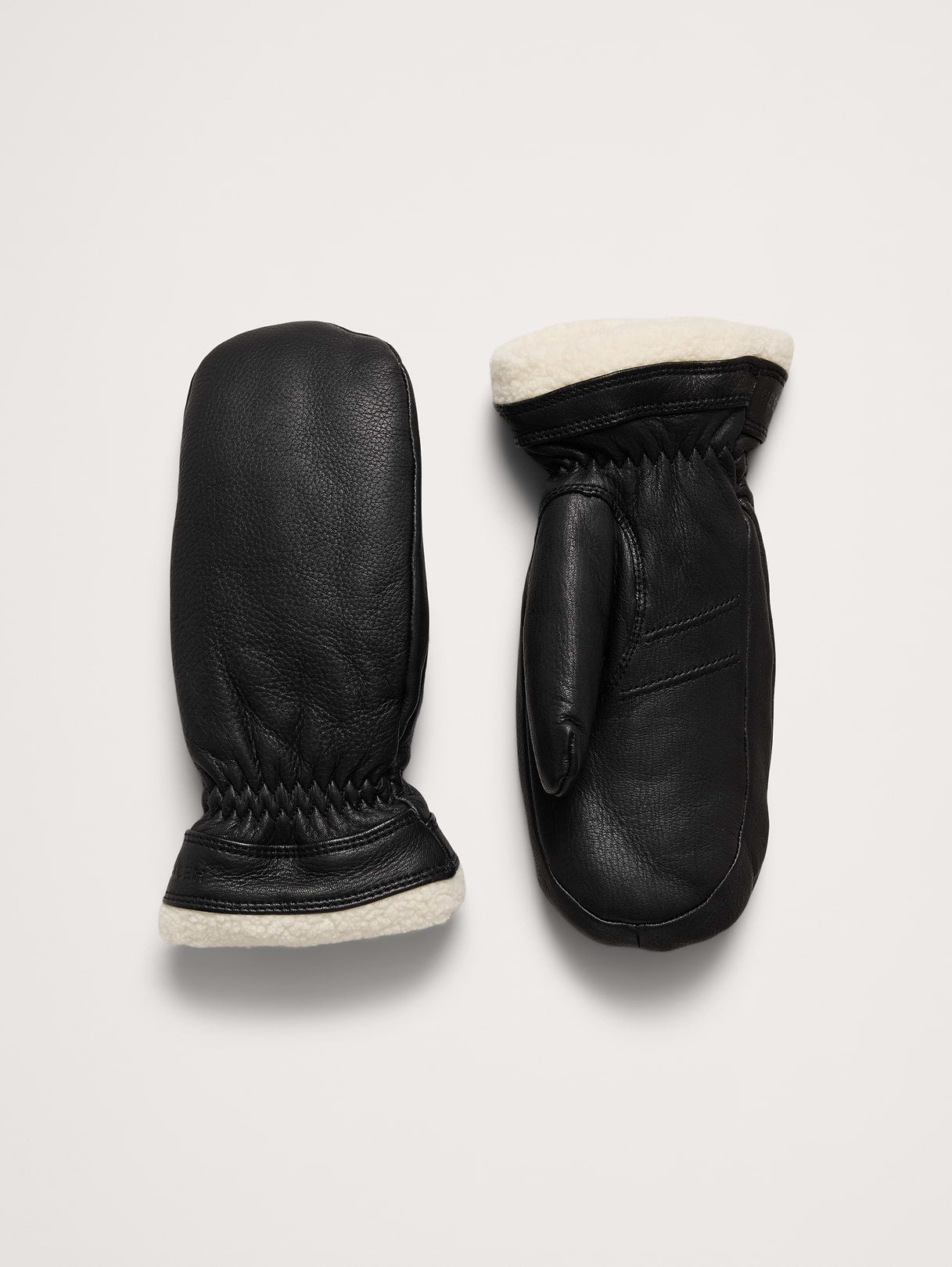 Boda Leather Mittens by Hestra - Black