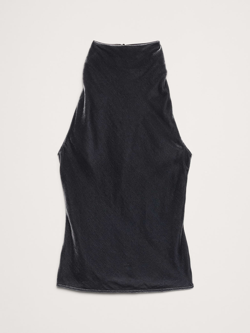 Velvet Halter Top - Black