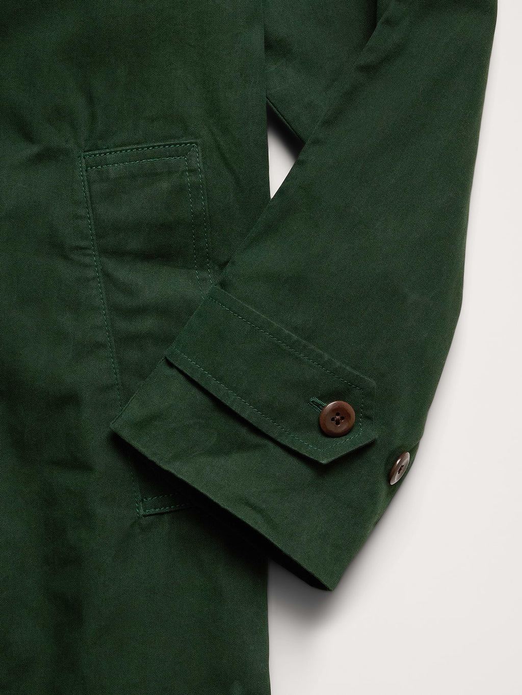 Water-Resistant Mac Coat - Heritage Green