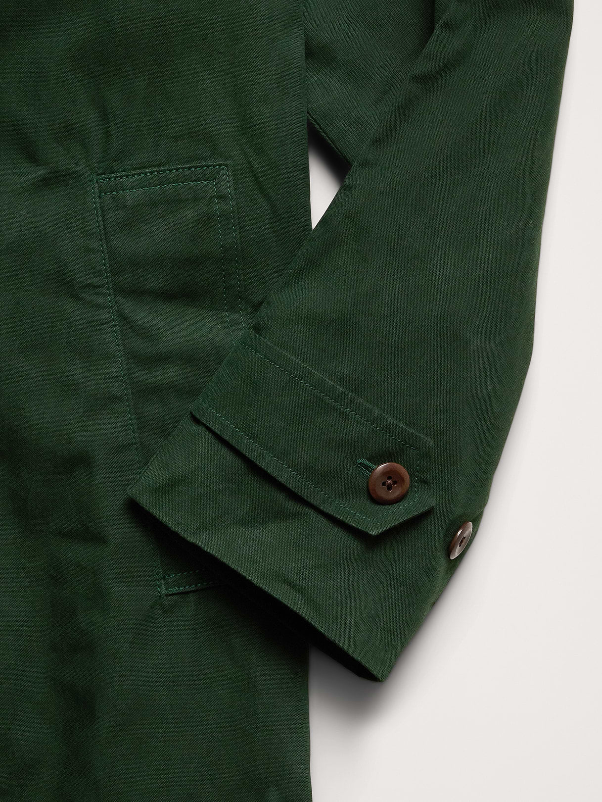 Water-Resistant Mac Coat - Heritage Green