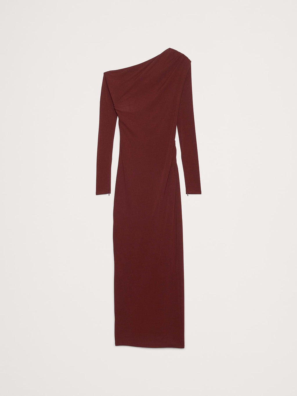 Matte Jersey Open Back Maxi Dress - Redwood Burgundy