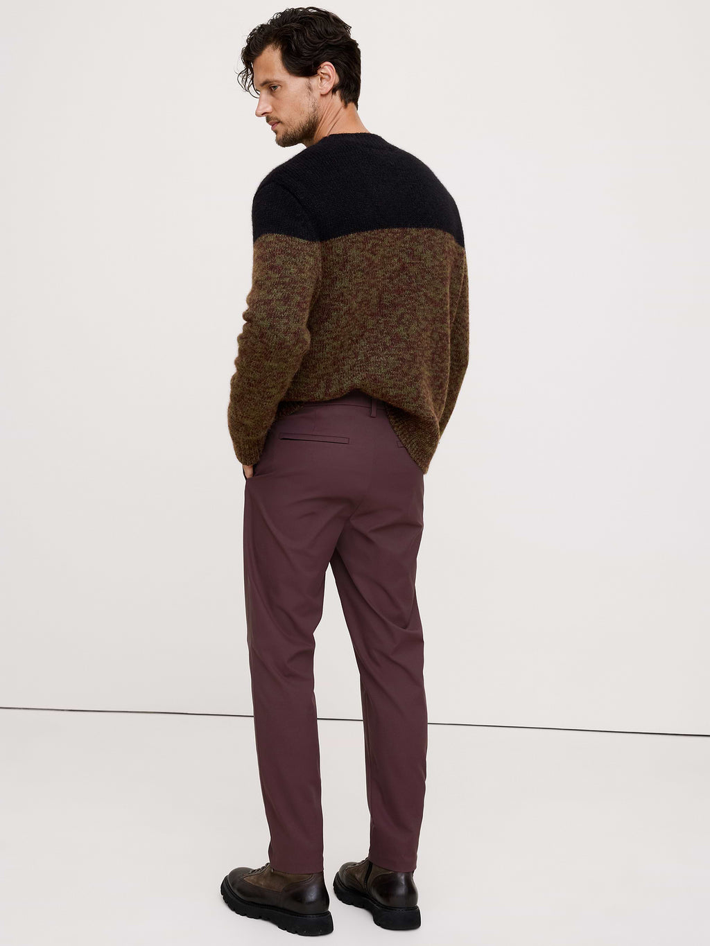 Athletic Slim Performance Pant - Ruby Plum Purple