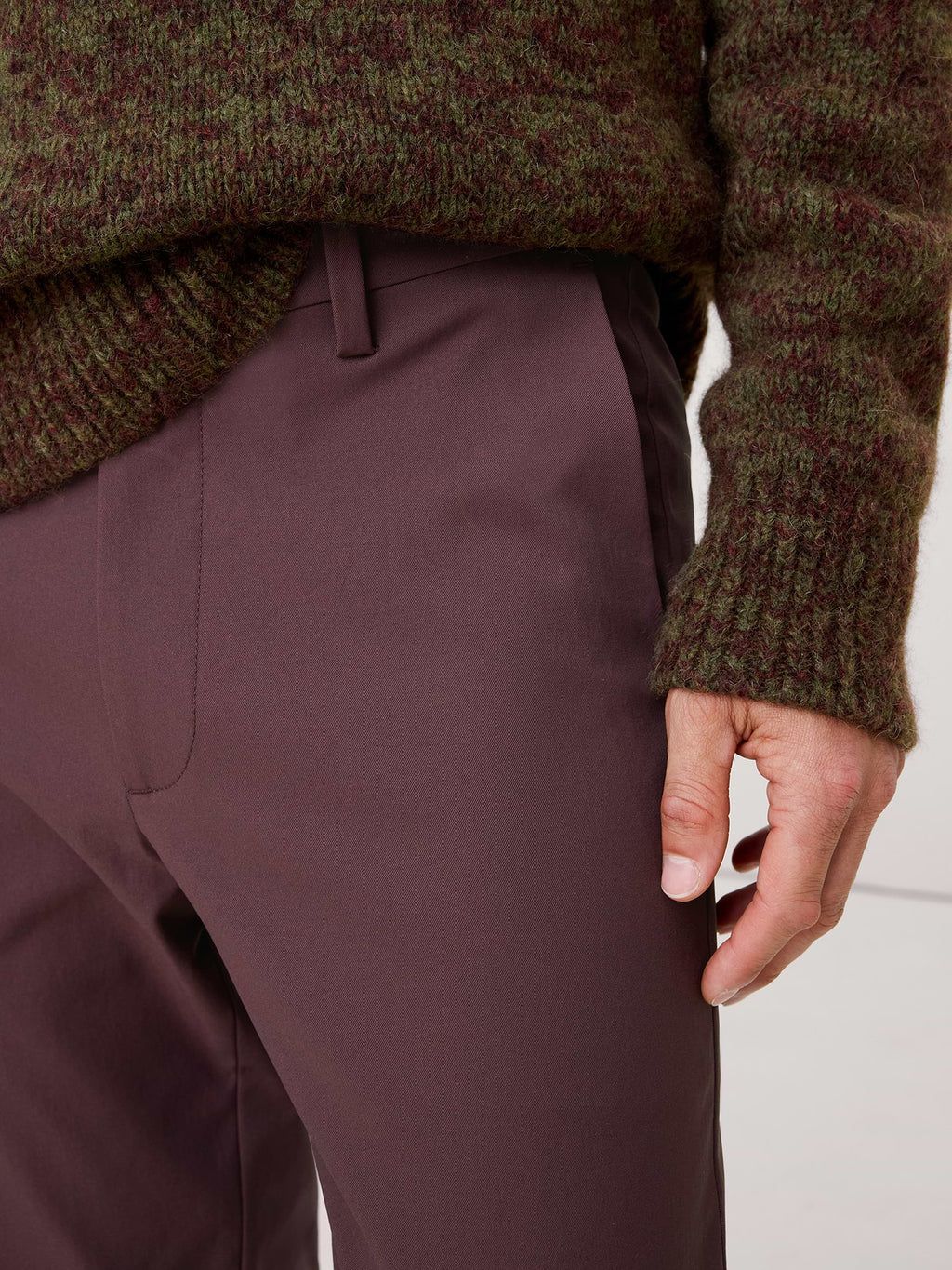 Athletic Slim Performance Pant - Ruby Plum Purple