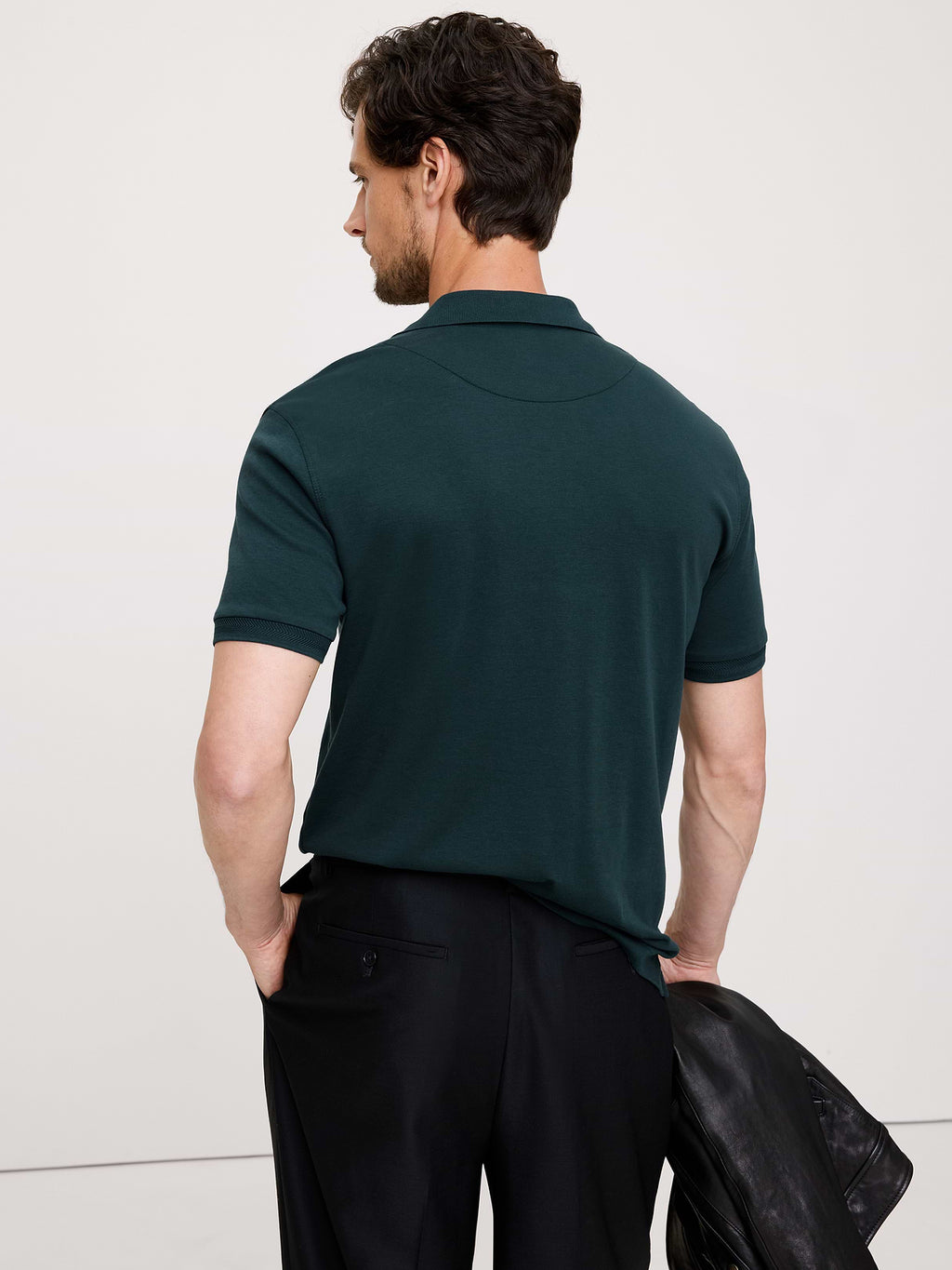 Luxury-Touch Polo - Storm Slate Green