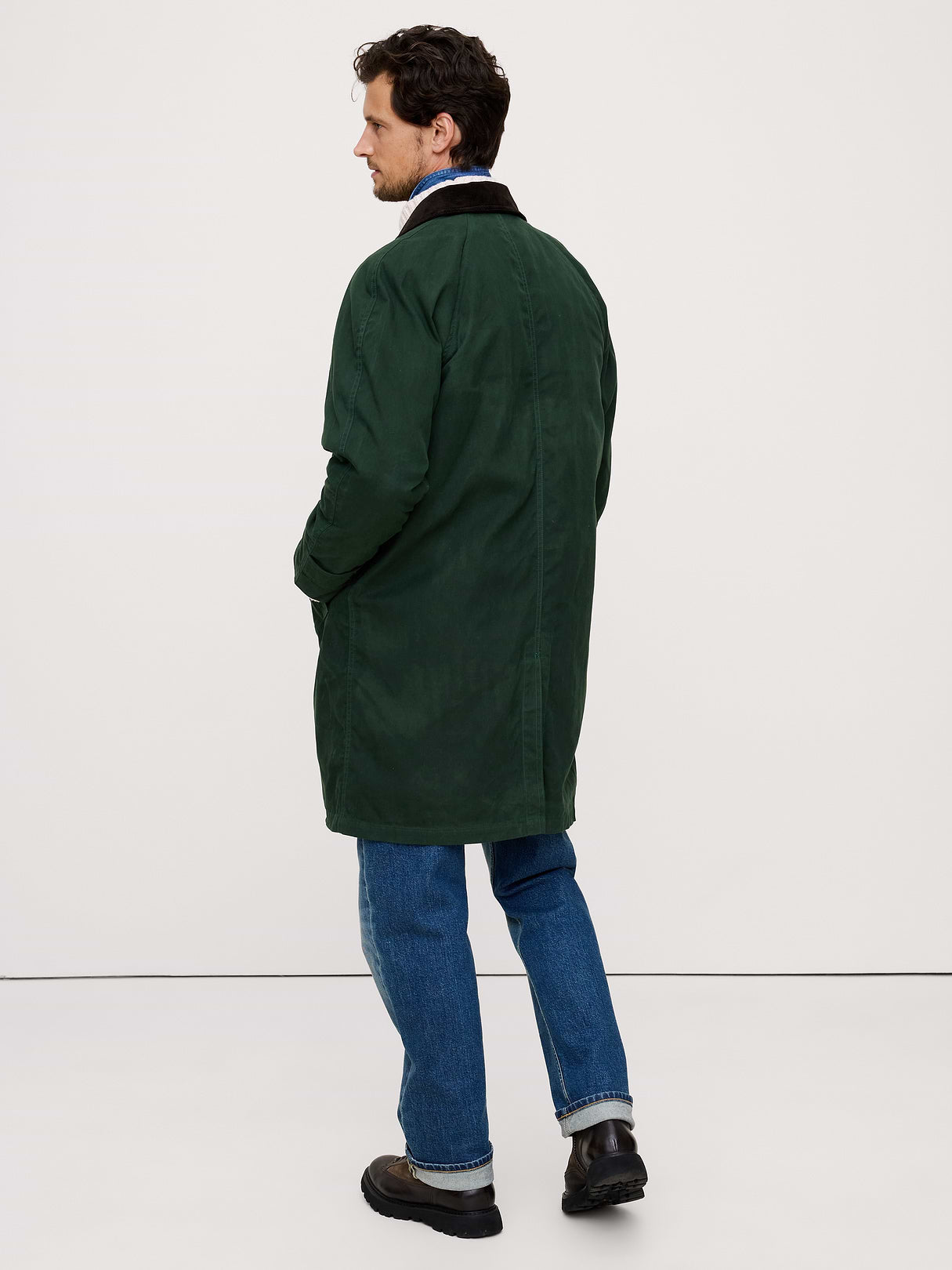 Water-Resistant Mac Coat - Heritage Green