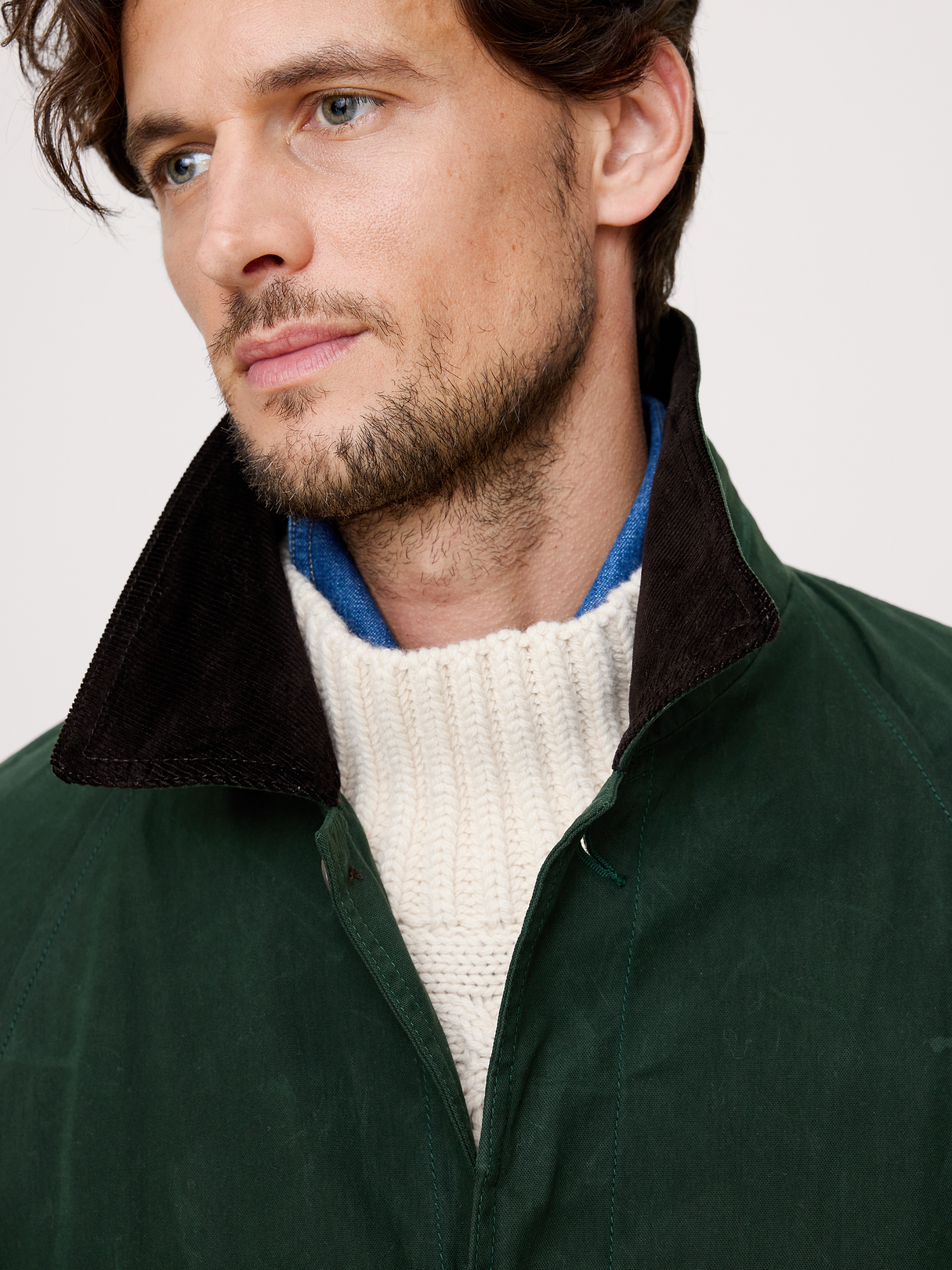 Water-Resistant Mac Coat - Heritage Green