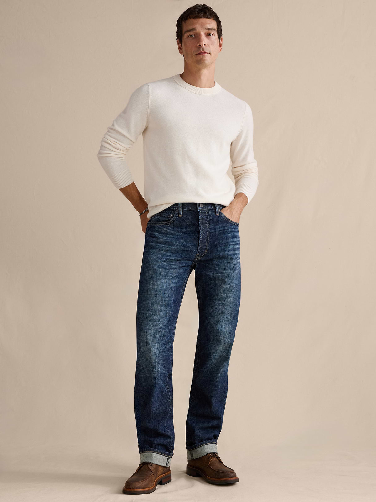 Straight Selvedge Jean - Dark Vintage Wash