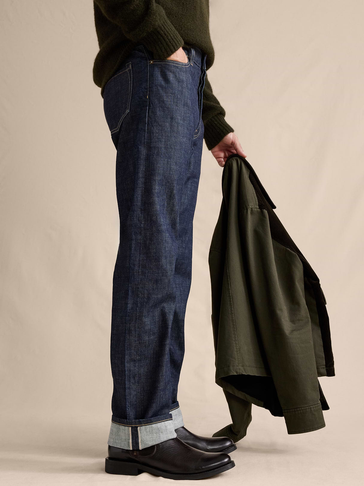 Straight Selvedge Jean - Rinse Dark Wash